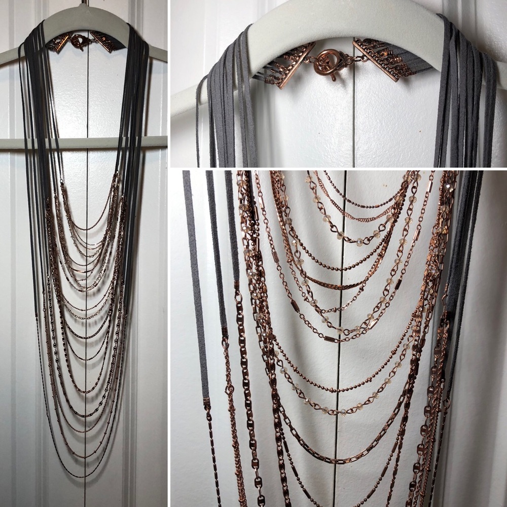 Buckle - Layered Rose “Gold” Chain Necklace